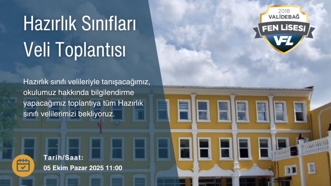 Hazırlık sınıfları veli toplantısı